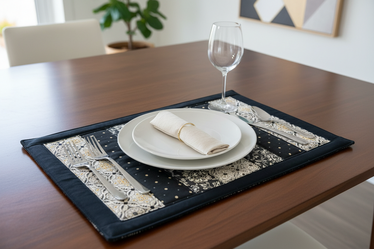 Posh 12"x18" Flip-Out Quilted Placemats Kit | Set of 4