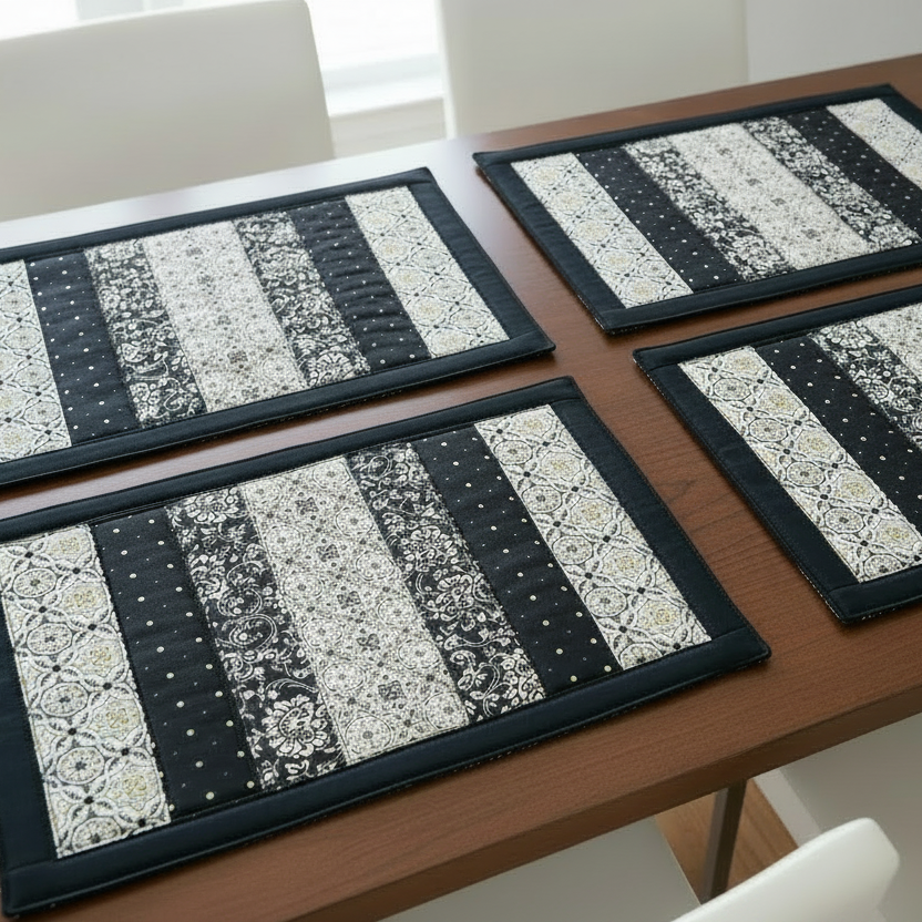 Posh 12"x18" Flip-Out Quilted Placemats Kit | Set of 4