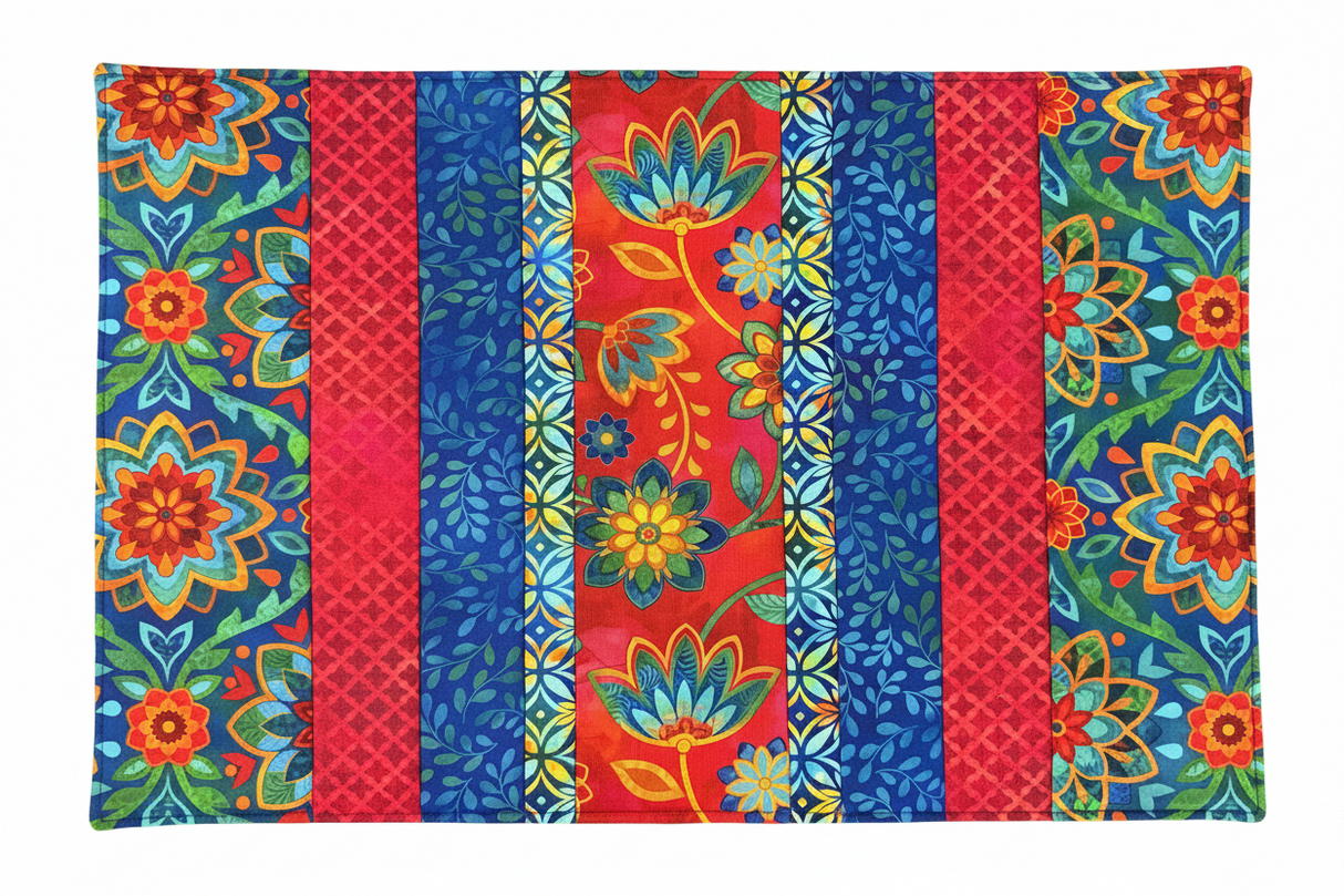 Quilt-As-You-Go 14"x21" Drying Mat Kit - Boho Blooms