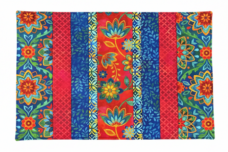 Quilt-As-You-Go 14"x21" Drying Mat Kit - Boho Blooms