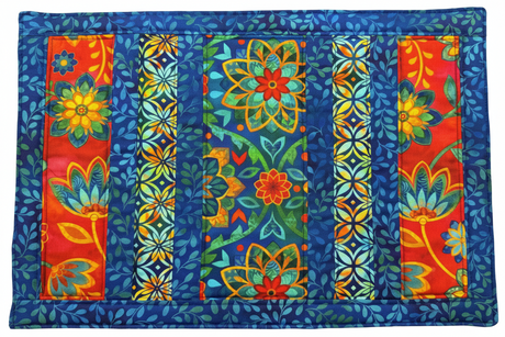 Boho Blooms 12"x18" Flip-Out Quilted Placemats Kit | Set of 4