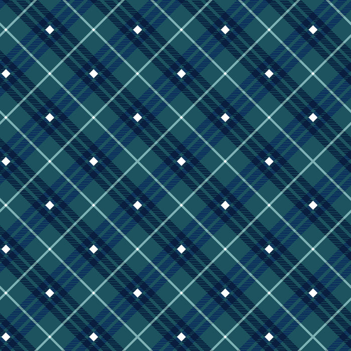 Bias Plaid Basics - Navy