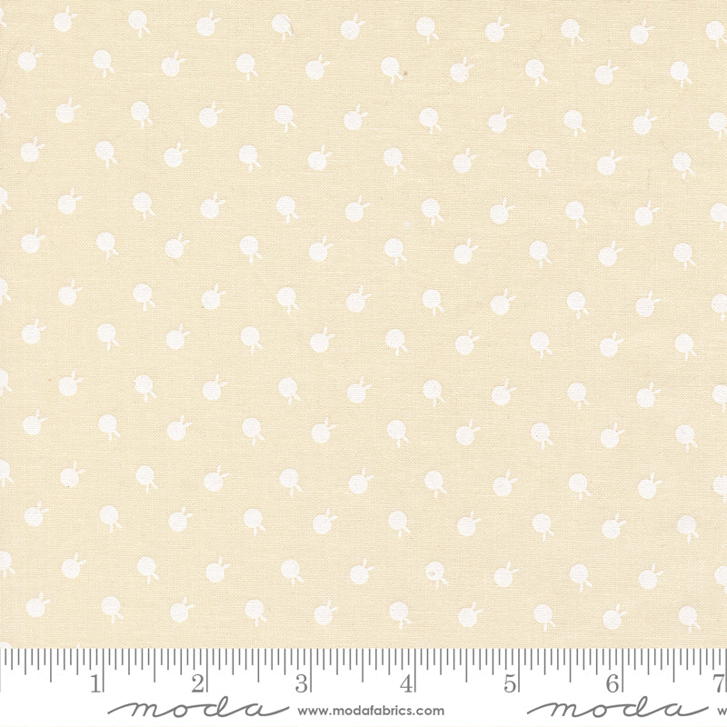 Petals and Polka Dots - White on Cream 3086-31 | Moda Fabrics