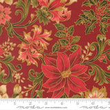 Merry Manor Metallic - Crimson 33860-12 | Moda Fabrics