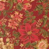 Merry Manor Metallic - Crimson 33860-12 | Moda Fabrics