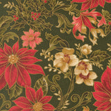 Merry Manor Metallic - Evergreen 33860-13 | Moda Fabrics
