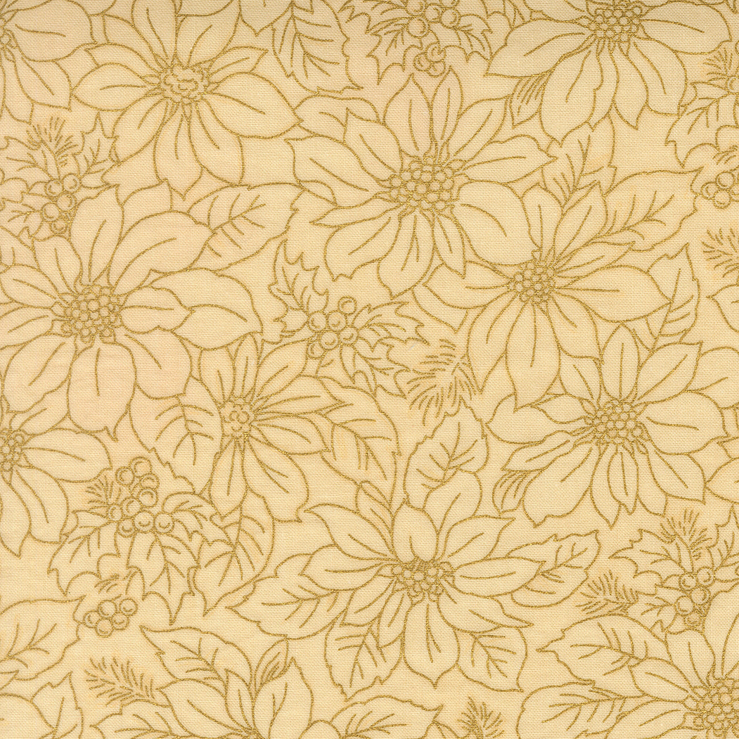 Merry Manor Metallic - Cream 33862-11 | Moda Fabrics