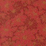 Merry Manor Metallic - Crimson 33862-12 | Moda Fabrics