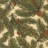 Merry Manor Metallic - Cream 33863-11 | Moda Fabrics