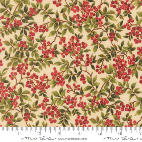 Merry Manor Metallic - Cream 33864-11 | Moda Fabrics