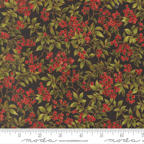 Merry Manor Metallic - Ebony 33864-14 | Moda Fabrics