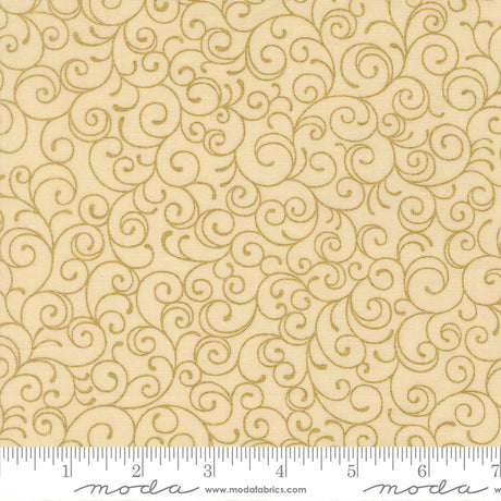 Merry Manor Metallic - Cream 33865-11 | Moda Fabrics