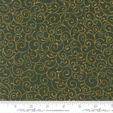 Merry Manor Metallic - Evergreen 33865-13 | Moda Fabrics