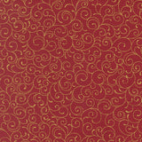 Merry Manor Metallic - Crimson 33865-12 | Moda Fabrics