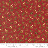 Merry Manor Metallic - Crimson 33866-12 | Moda Fabrics