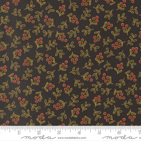 Merry Manor Metallic - Ebony 33866-14 | Moda Fabrics