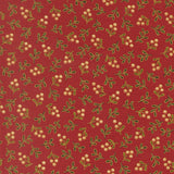 Merry Manor Metallic - Crimson 33866-12 | Moda Fabrics