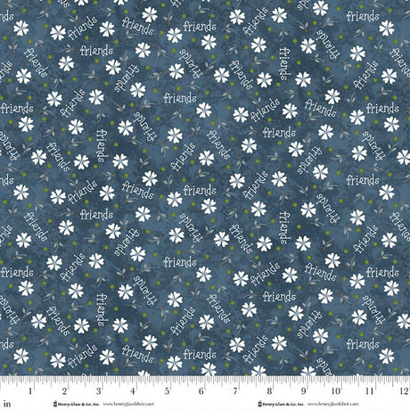 Friendship Garden - Blue 3628-77 | Henry Glass Fabrics