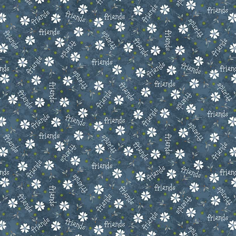 Friendship Garden - Blue 3628-77 | Henry Glass Fabrics