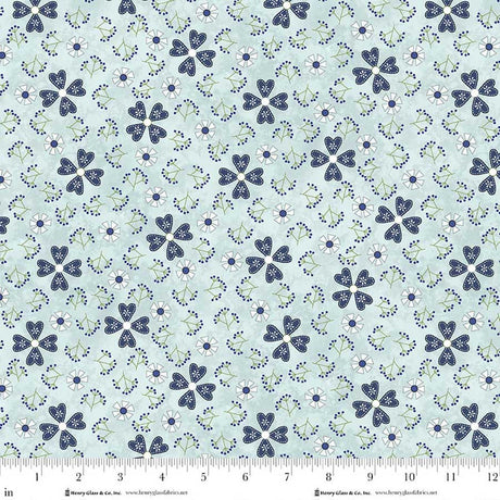 Friendship Garden - Light Blue 3631-17 | Henry Glass Fabrics