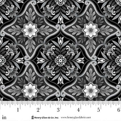 Scarlet's Treasure - Black 3642-99 | Henry Glass Fabrics