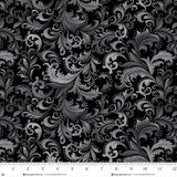 Scarlet's Treasure - Black 3643-99 | Henry Glass Fabrics