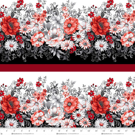 Scarlet's Treasure - Red White 3648-81 | Henry Glass Fabrics