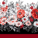 Scarlet's Treasure - Red White 3648-81 | Henry Glass Fabrics
