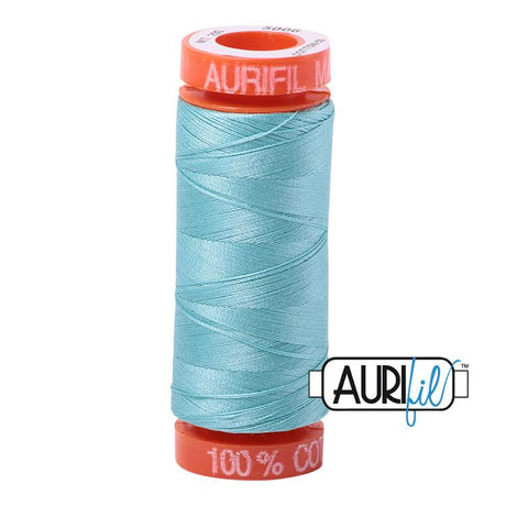 Aurifil Cotton Embroidery Thread 50wt 220yds - Light Turquoise - Aurifil - Polonia Designs