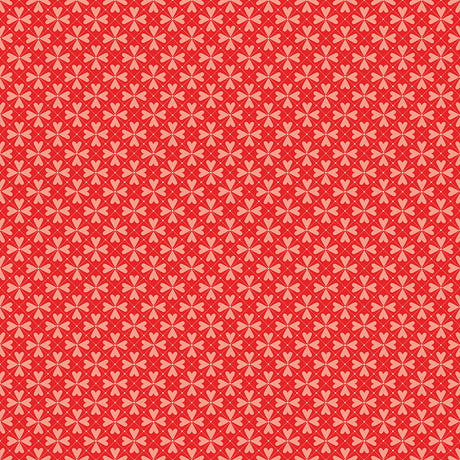 You & Me - Hearts Grid Red - Riley Blake Designs - Polonia Designs