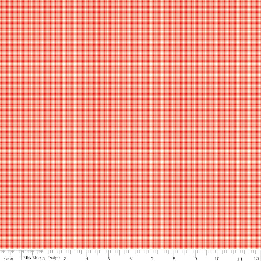 You & Me - Plaid Red - Riley Blake Designs - Polonia Designs