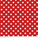 Freedom Garden - Stars Red - Riley Blake Designs - Polonia Designs