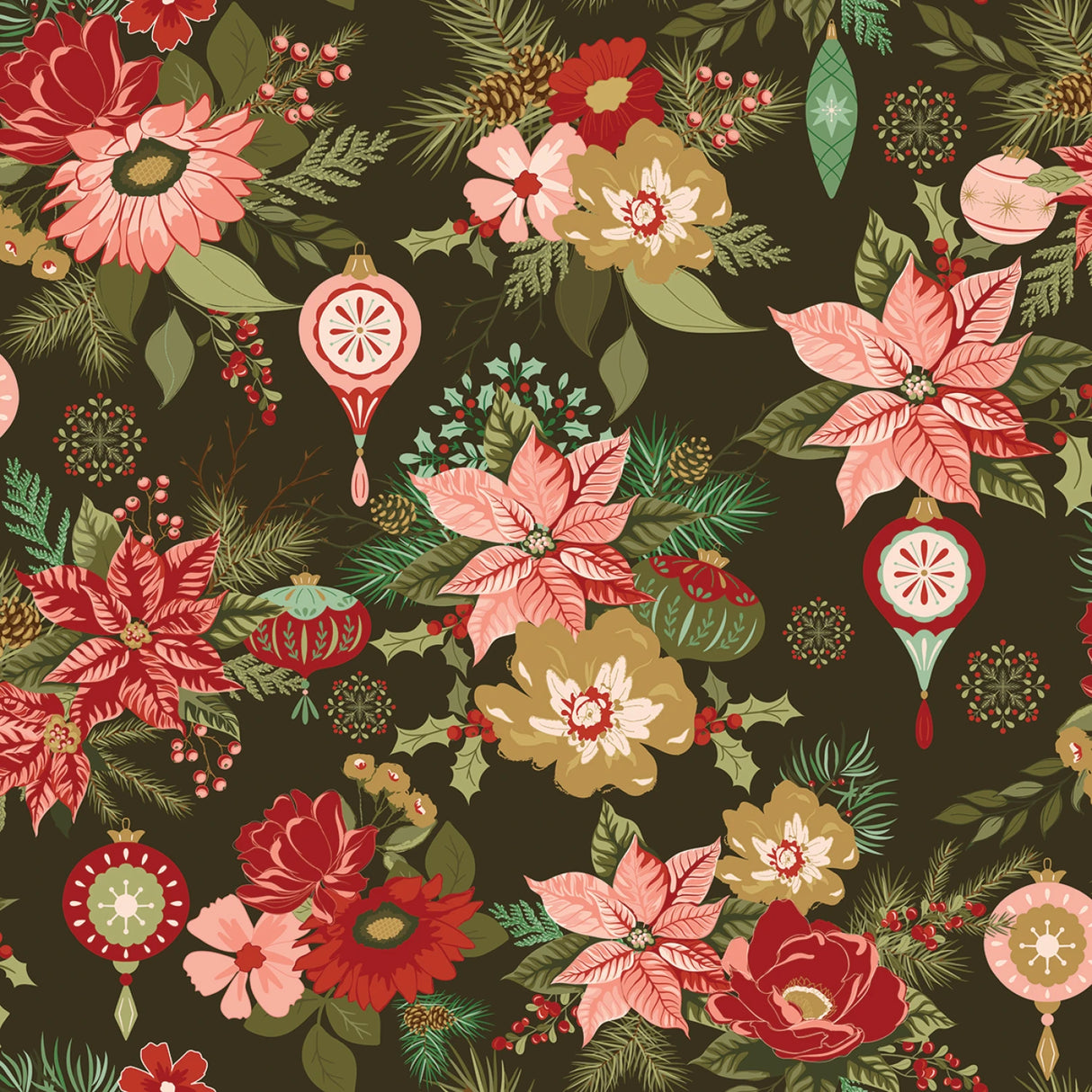 Glisten - Main Mocha - Riley Blake Designs - Polonia Designs