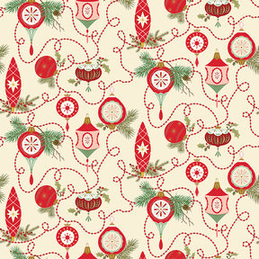Glisten - Bulbs Eggnog - Riley Blake Designs - Polonia Designs