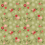 Glisten - Winter Flowers Olive - Riley Blake Designs - Polonia Designs