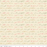 Glisten - Text Eggnog - Riley Blake Designs - Polonia Designs