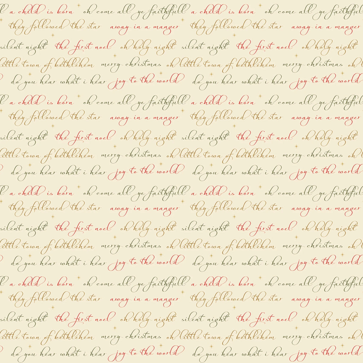Glisten - Text Eggnog - Riley Blake Designs - Polonia Designs