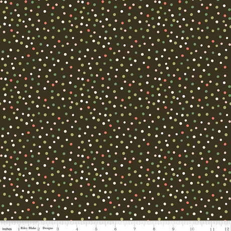 Glisten - Dots Mocha - Riley Blake Designs - Polonia Designs