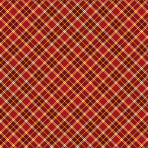 Gather with a Grateful Heart - Cranberry Bias Plaid - Timeless Treasures - Polonia Designs