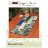 Diamond Head Table Runner pattern - Dragonfly Fiberart - Polonia Designs