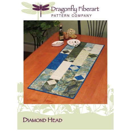 Diamond Head Table Runner pattern - Dragonfly Fiberart - Polonia Designs