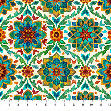 Boho Blooms - Medallion Cream