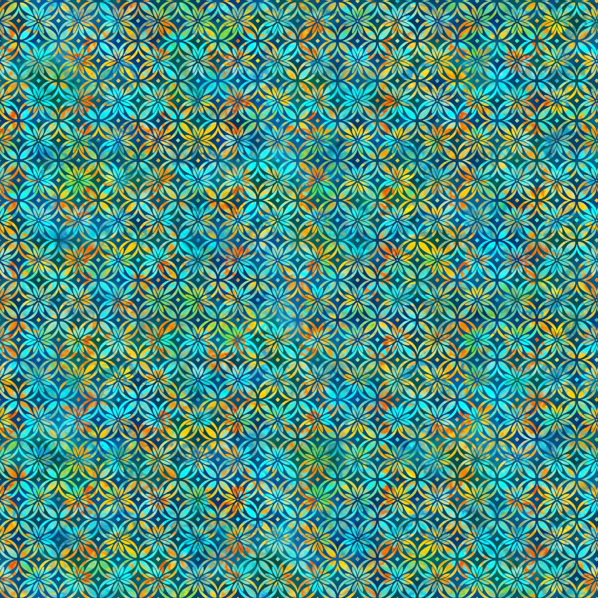 Boho Blooms - Circle Multi - Northcott - Polonia Designs