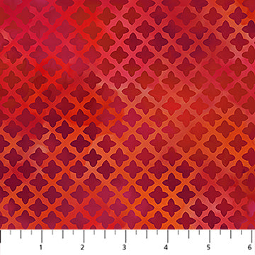 Boho Blooms - Square Red - Northcott - Polonia Designs