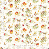 Gather with a Grateful Heart - Cardinal on Branches - Timeless Treasures - Polonia Designs