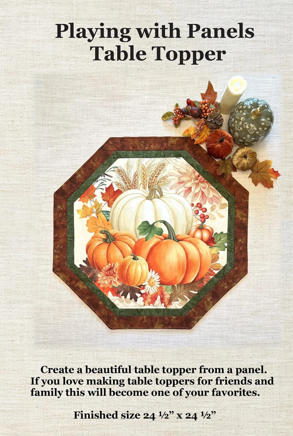Playing with Panels Table Topper pattern