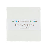 Bella Solids 5" Charm Pack - White | Moda Fabrics