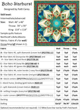 Boho Blooms - Starburst Quilt pattern - Patti's Patchwork - Polonia Designs