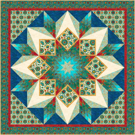 Boho Blooms - Starburst Quilt pattern - Patti's Patchwork - Polonia Designs