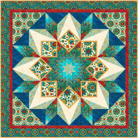 Boho Blooms - Starburst Quilt pattern - Patti's Patchwork - Polonia Designs